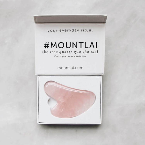 The Rose Quartz Gua Sha Facial Lifting Tool | Mount Lai