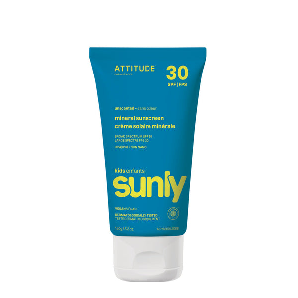 Kids mineral sunscreen SPF 30 | Attitude Natural Care