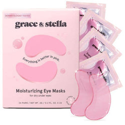Pink Moisturizing Under Eye Masks | Grace & Stella
