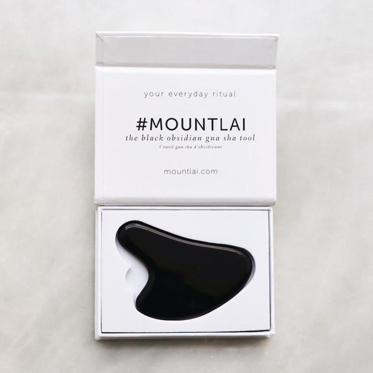 The Black Obsidian Gua Sha Facial Lifting Tool | Mount Lai