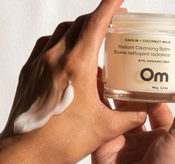 Kaolin + Coconut Milk Radiant Cleansing Balm | Om Organics