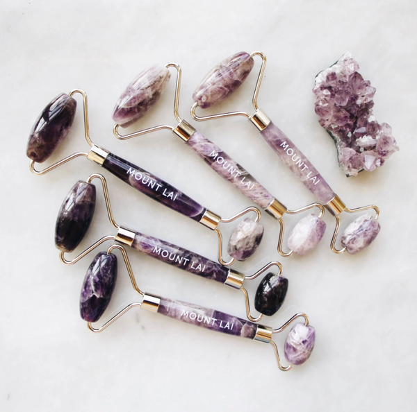 The De-Puffing Amethyst Facial Roller | Mount Lai