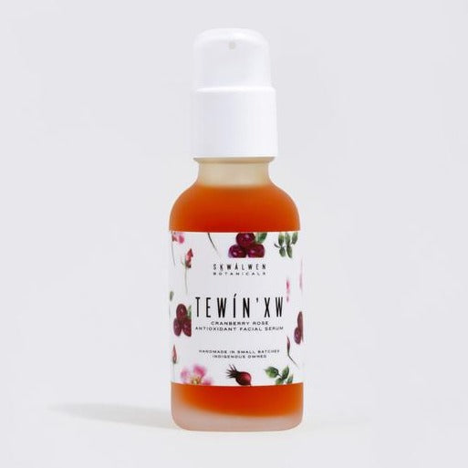 TEWÍN’XW CRANBERRY ROSE FACIAL SERUM | SḴWÁLWEN BOTANICALS