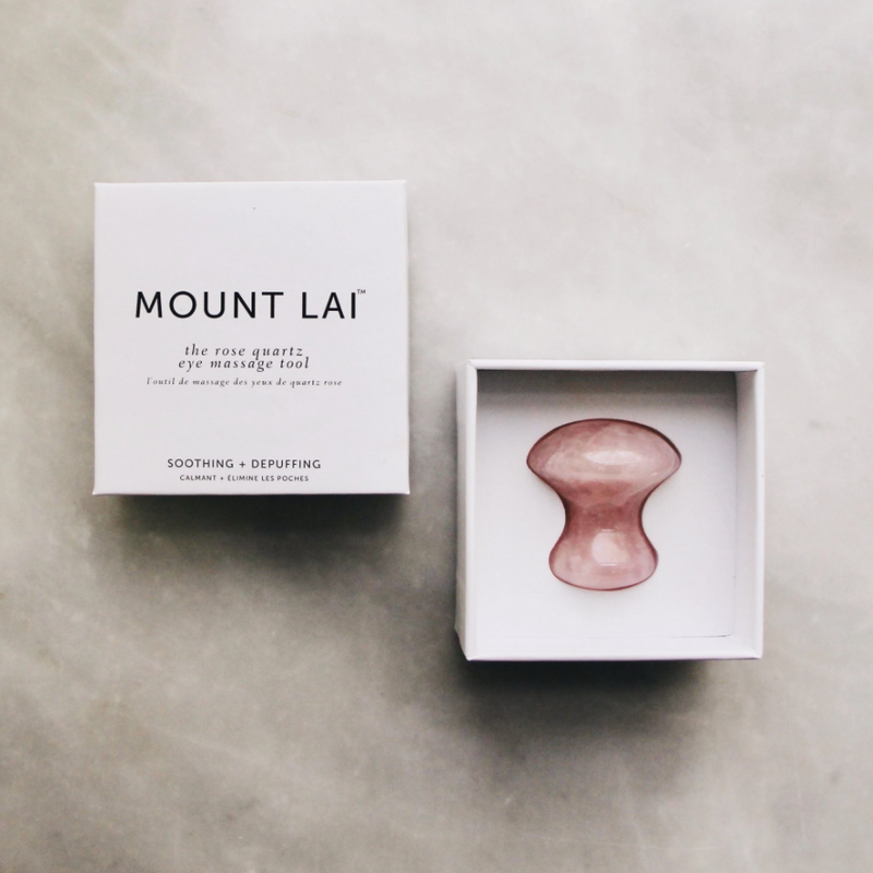 The De-Puffing Rose Quartz Eye Massage Tool | Mount Lai
